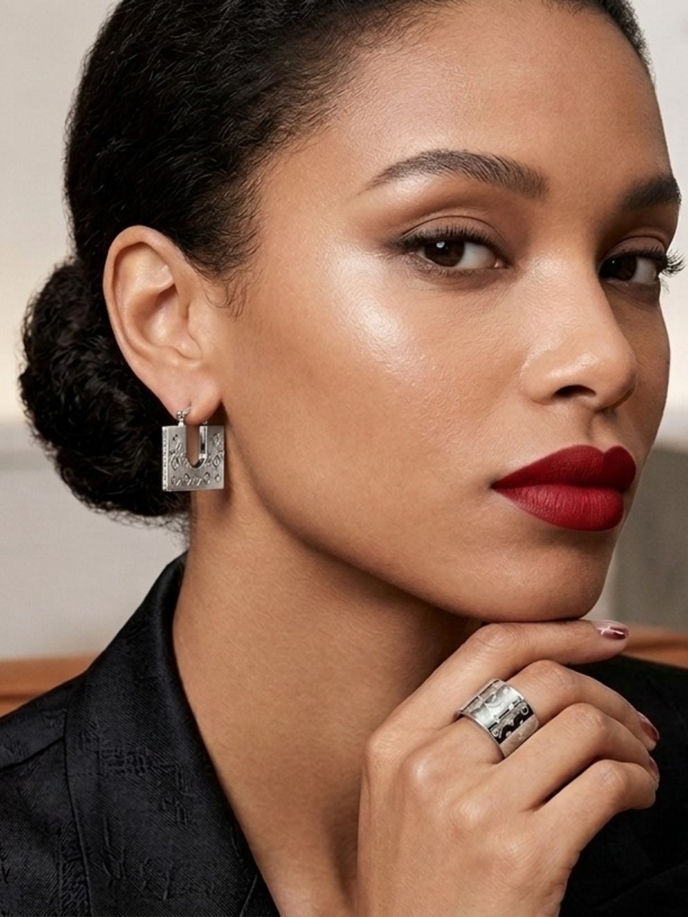 Louis Vuitton Earrings And Ring